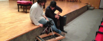 Aiuto regista e Grip-men in un video 'comico-promozionale' del B-Side Trio